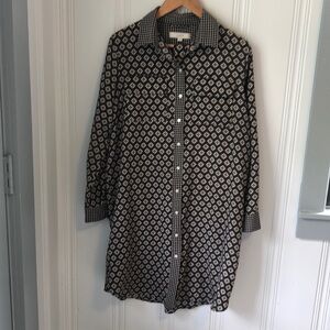 LOFT grey print dress